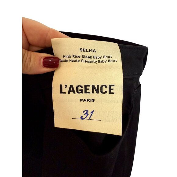 L'Agence Selma High Rise Sleek Baby Boot Jeans NWT - Size 31 - Picture 6 of 12